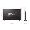 Tesla 32E655BHS HD GOOGLE SMART LED TV 32"