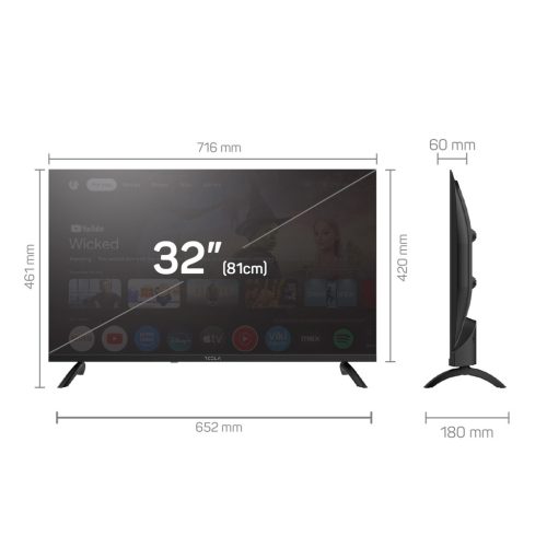 Tesla 32E655BHS HD GOOGLE SMART LED TV 32"