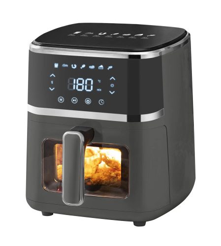 TOO AF-150B-1350 Forrólevegős sütő, 5 liter, betekintő ablakkal, digitális kijelzővel,