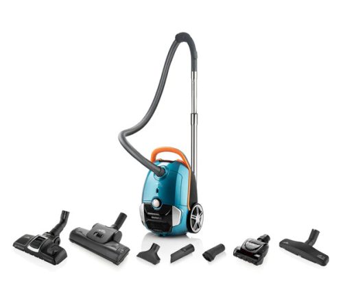 Eta Avano Animal Porszívó porzsákos, 800 watt, extra szívófejekkel és 2 méteres gégecsővel,  kék-narancs színű