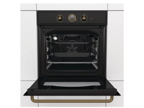 Gorenje BOS67372CLB beépíthető sütő, 12 funkció, Airfry, 77L, D energiaosztály, vintage fekete megjelenés