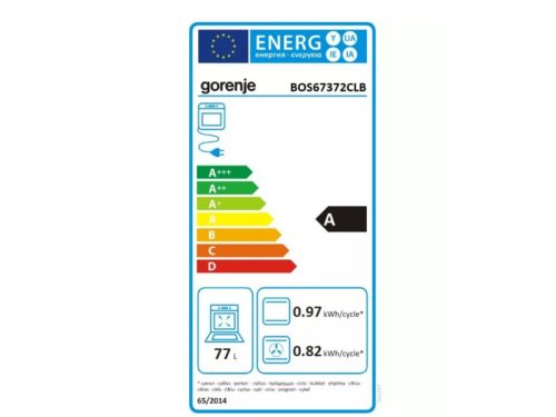 Gorenje BOS67372CLB beépíthető sütő, 12 funkció, Airfry, 77L, D energiaosztály, vintage fekete megjelenés