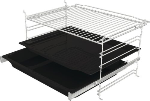 Gorenje BOS6737E06B beépíthető sütő, fekete, gőzfunkció, 77 liter, sütősín, 2 tepsi