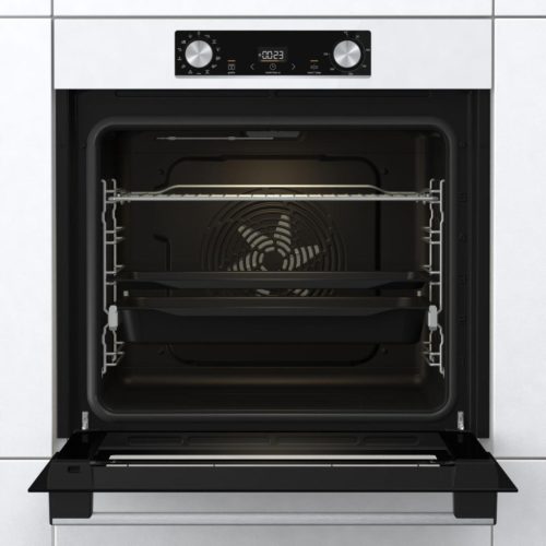 Gorenje BOS6737E06WG beépíthető sütő, fehér, gőzfunkció, 77 liter, sütősín, 2 tepsi