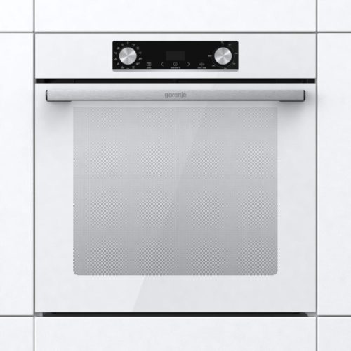 Gorenje BOS6737E06WG beépíthető sütő, fehér, gőzfunkció, 77 liter, sütősín, 2 tepsi