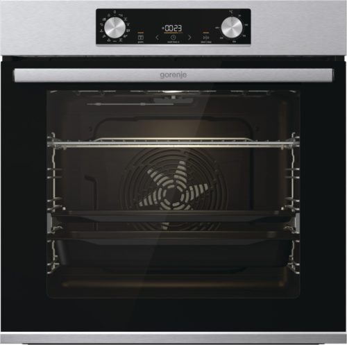 Gorenje BOS6737E13X beépíthető sütő, ezüst, gőzfunkció, 77 liter, sütősín, 2 tepsi