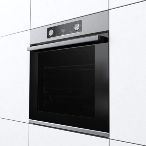 Gorenje BOS6737E13X beépíthető sütő, ezüst, gőzfunkció, 77 liter, sütősín, 2 tepsi