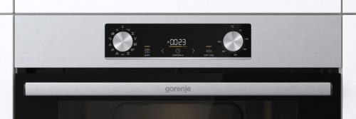 Gorenje BOS6737E13X beépíthető sütő, ezüst, gőzfunkció, 77 liter, sütősín, 2 tepsi