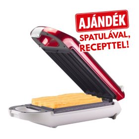   BEPER BT.600Y Churros Sütő 750 W, Tapadásmentes Felület, Hőálló Fogantyú, Piros, 4 churros egyszerre