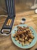 BEPER BT.600Y Churros Sütő 750 W, Tapadásmentes Felület, Hőálló Fogantyú, Piros, 4 churros egyszerre