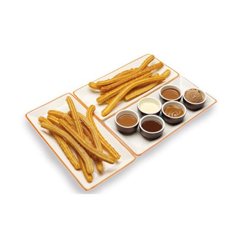BEPER BT.600Y Churros Sütő 750 W, Tapadásmentes Felület, Hőálló Fogantyú, Piros, 4 churros egyszerre