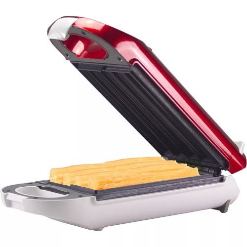 BEPER BT.600Y Churros Sütő 750 W, Tapadásmentes Felület, Hőálló Fogantyú, Piros, 4 churros egyszerre