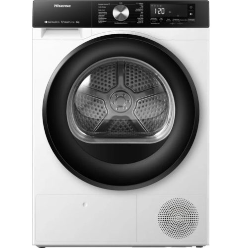 Hisense DH3S802BW2 Hőszívattyús Szárítógép A++, 8 kg, Auto Dry funkció