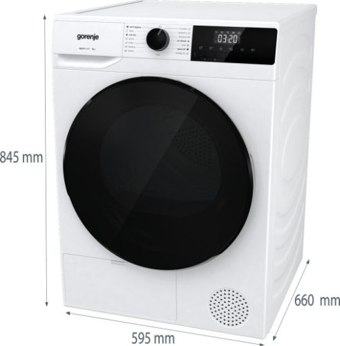 Gorenje DHNA93 Hőszívattyús Szárítógép, 9 kg, cipőszárító kosárral, Inverter motor DHNA93