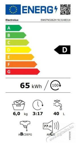 Electrolux EW6TN3262 PerfectCare 600 Felültöltős mosógép, 6 kg, nagy kijelzővel