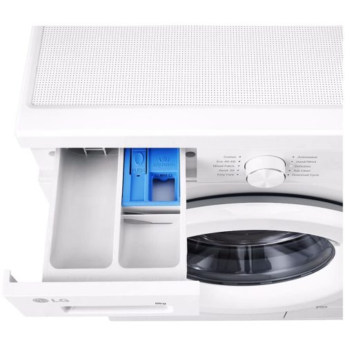 LG F4X1008NWH Inverteres Elöltöltős mosógép, 8 kg, DircetDrive motor