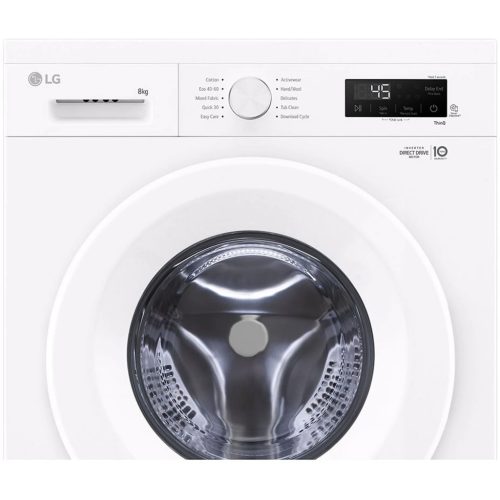 LG F4X1008NWH Inverteres Elöltöltős mosógép, 8 kg, DircetDrive motor