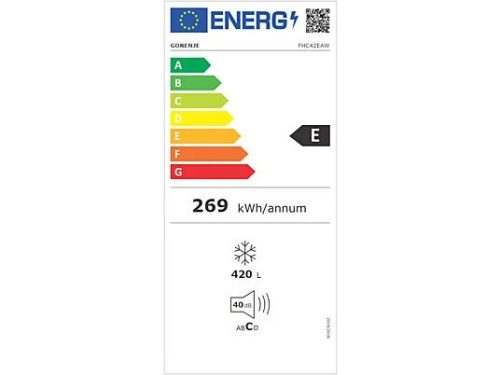 Gorenje FHC42EAW Fagyasztóláda 420 liter, FreezeProtect, E energiaosztály