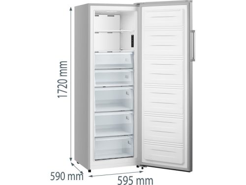 Gorenje FN617EES5 Fagyasztószekrény NoFrost, 7 fiók, 240 liter, ezüst