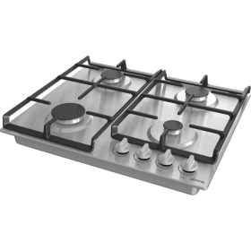   Gorenje G641EX beépíthető gázfőzőlap, öntött vas sütőrács, ezüst, 60 cm