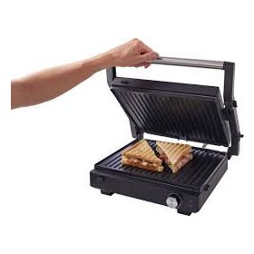   Gorenje GCG2000M kontakt grill, fekete, állítható pozíciók, 180° nyitott grillezés, 2000 W (2 év jótállás fogyasztónak)