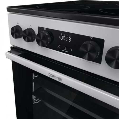 Gorenje GEC5C41SG Kerámialapos Tűzhely, sütősínnel, ezüst