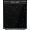 Gorenje Kerámialapos Tűzhely, sütősínnel, ezüst