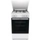 Gorenje GG5A14WJ gáztűzhely, fehér, 50 cm, kétkezes szikragyújtás, nagy sütőtér, SilverMatte zománc, fém tető