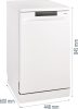 Gorenje GS520E15W mosogatógép, 45 cm, fehér, 1 órás program, Gyors program