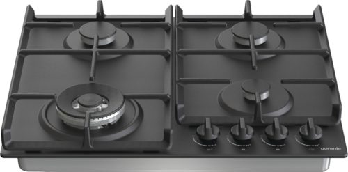 Gorenje GW641BFB beépíthető gázfőzőlap, WOK égővel, öntöttvas rács, fekete, 60 cm