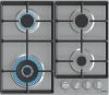 Gorenje beépíthető gázfőzőlap, WOK égővel, öntött vas sütőrács, ezüst, 60 cm