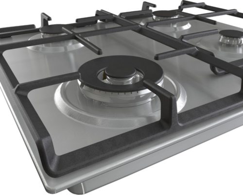Gorenje GW641EX beépíthető gázfőzőlap, WOK égővel, öntött vas sütőrács, ezüst, 60 cm