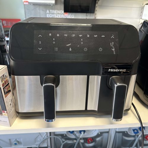 Hisense HAF2900D Forrólevegős sütő, dupla kosaras, 8,6 liter, digitális kijelzővel