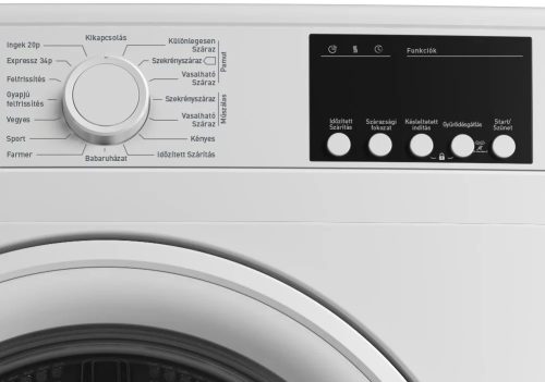 Hausmeister HM2700 Hőszívattyús Szárítógép, 7 kg, Magyar kezelőfelülettel