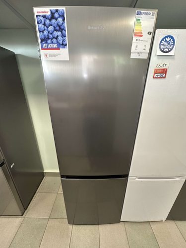 Hausmeister HM3197E Alulfagyasztós hűtőszekrény, 185 cm, 60 cm széles, ezüst