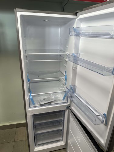 Hausmeister HM3197E Alulfagyasztós hűtőszekrény, 185 cm, 60 cm széles, ezüst