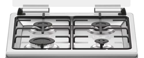 Hausmeister HM5020 Kombinált tűzhely üvegtetővel, ezüst