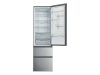 Haier HTR3620ENMG No Frost kombinált hűtőszekrény, inox, 2 fiókos fagyasztórekesszel