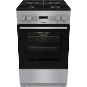   Mora K4255C1S Kombinált tűzhely, 70 literes sütő, masszív sütőrács, ezüst