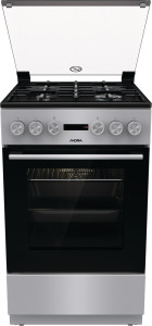 Mora K4255C1S Kombinált tűzhely, 70 literes sütő, masszív sütőrács, ezüst