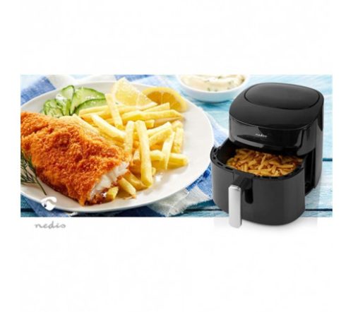 Nedis KAAF170BK Forrólevegős sütő 7,2 liter, digitális kijelzővel