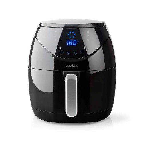 Nedis KAAF250EBK Forrólevegős sütő, 6,5 liter, digitális kijelző