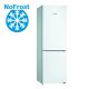Bosch KGN36NWEA NoFrost Alulfagyasztós hűtőszekrény, 186 cm, fehér