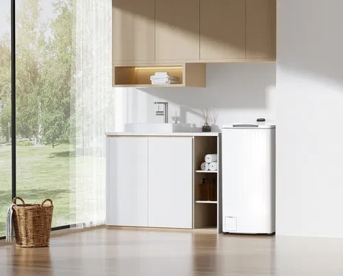 Midea MF100T60B Felültöltős mosógép, 6 kg, A energiaosztály, Inverter motor
