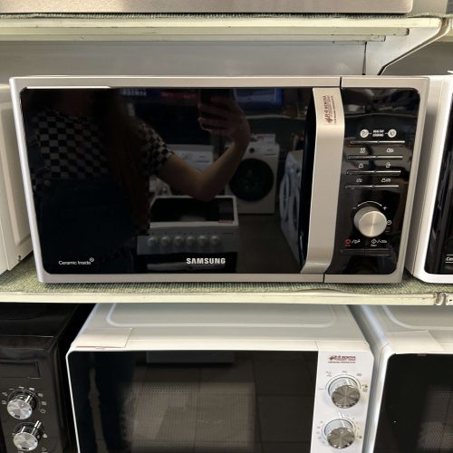 Samsung MG23K3575AS Mikrohullámú Sütő, 23 liter, digitális, ezüst