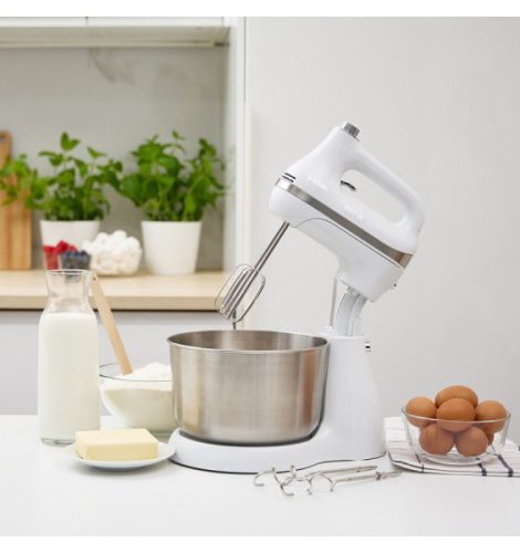 MPM MMR-26Z-B Konyhai Robotgép, 850 watt, acél tál, fehér színben. tálas mixer