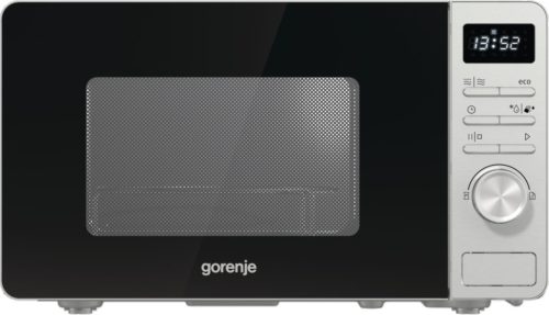 Gorenje MO23A4X Mikrohullámú Sütő, 23 liter, digitális, ezüst, grill funkcióval