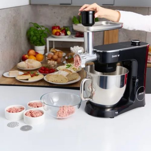 MPM MRK-26 Konyhai Robotgép húsdarálóval, 2600 watt, 6,5 literes tállal