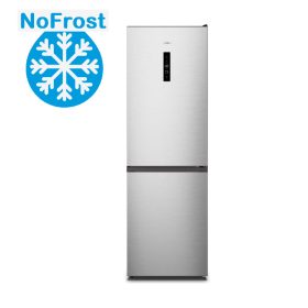   Gorenje N619EAXL4 Alulfagyasztós hűtőszekrény, NoFrost, 186 cm, ezüst, 60 cm széles