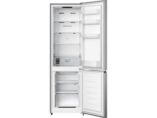 Gorenje NRK418EES4 NoFrost Alulfagyasztós hűtőszekrény, 180 cm, ezüst, 55 cm széles